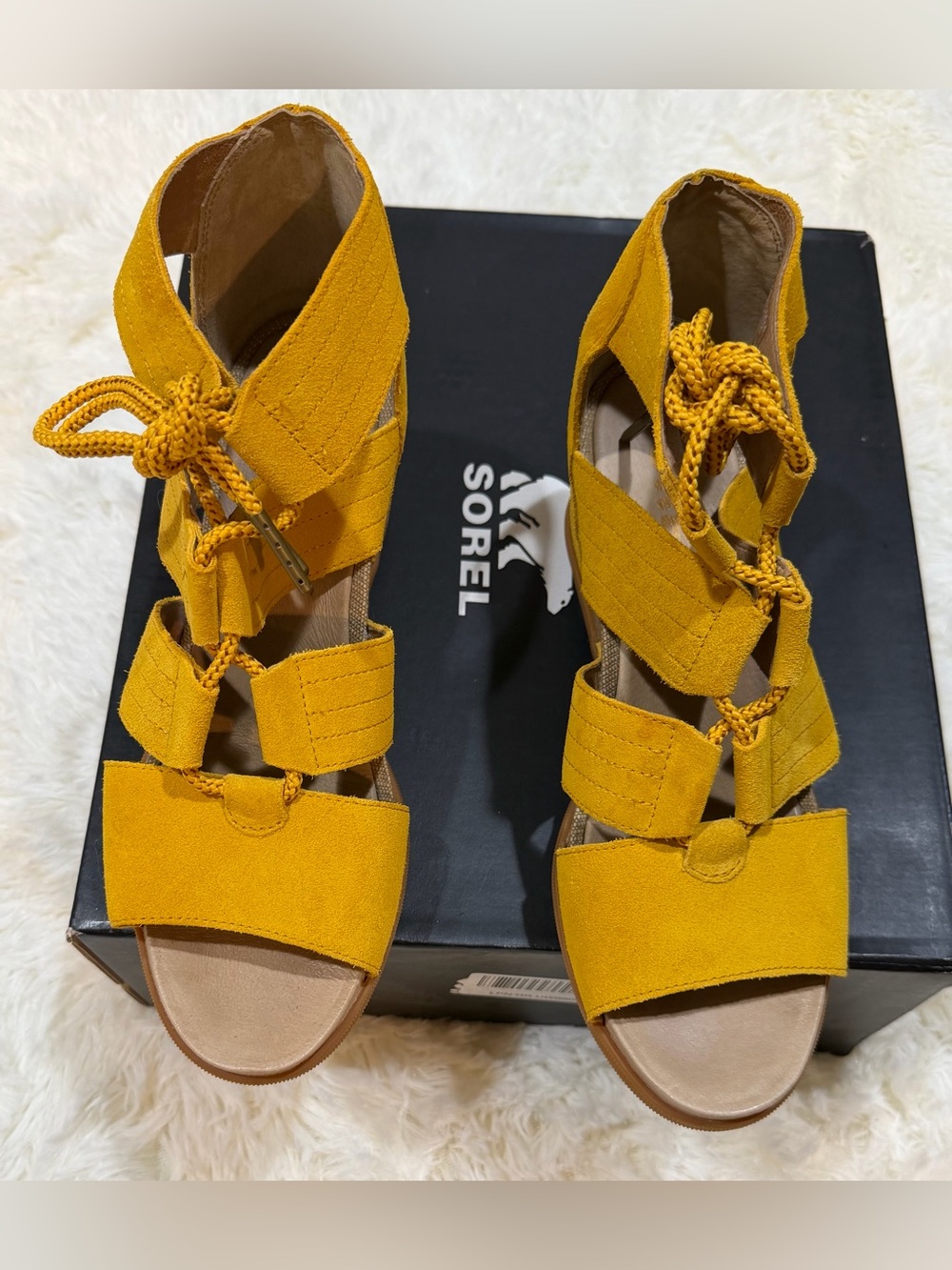 Women’s Sorel Joanie II Lace Wedge Sandals - Size 11 - Picture 4 of 15